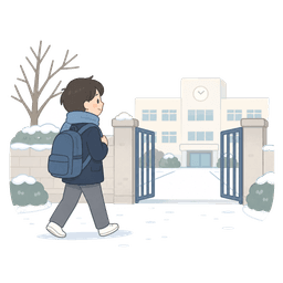 入試本番に向かう学生