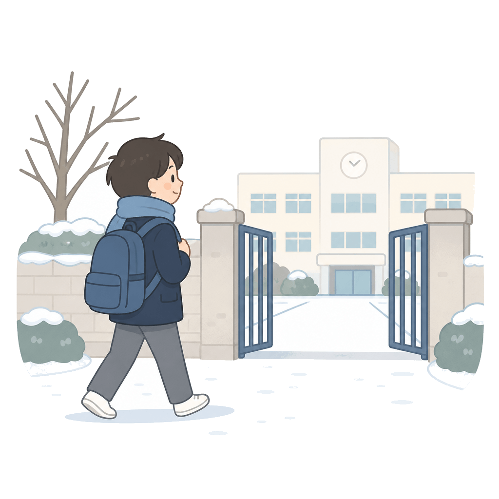 入試本番に向かう学生